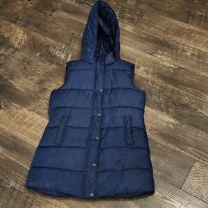 Weatherproof Women's Navy Puffer Vest